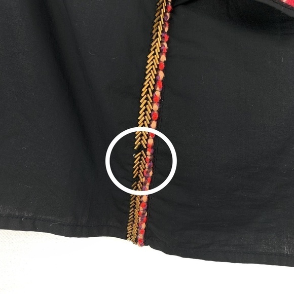 LoveShackFancy Opal beaded embroidered one shoulder ruffle blouse - Picture 5 of 9